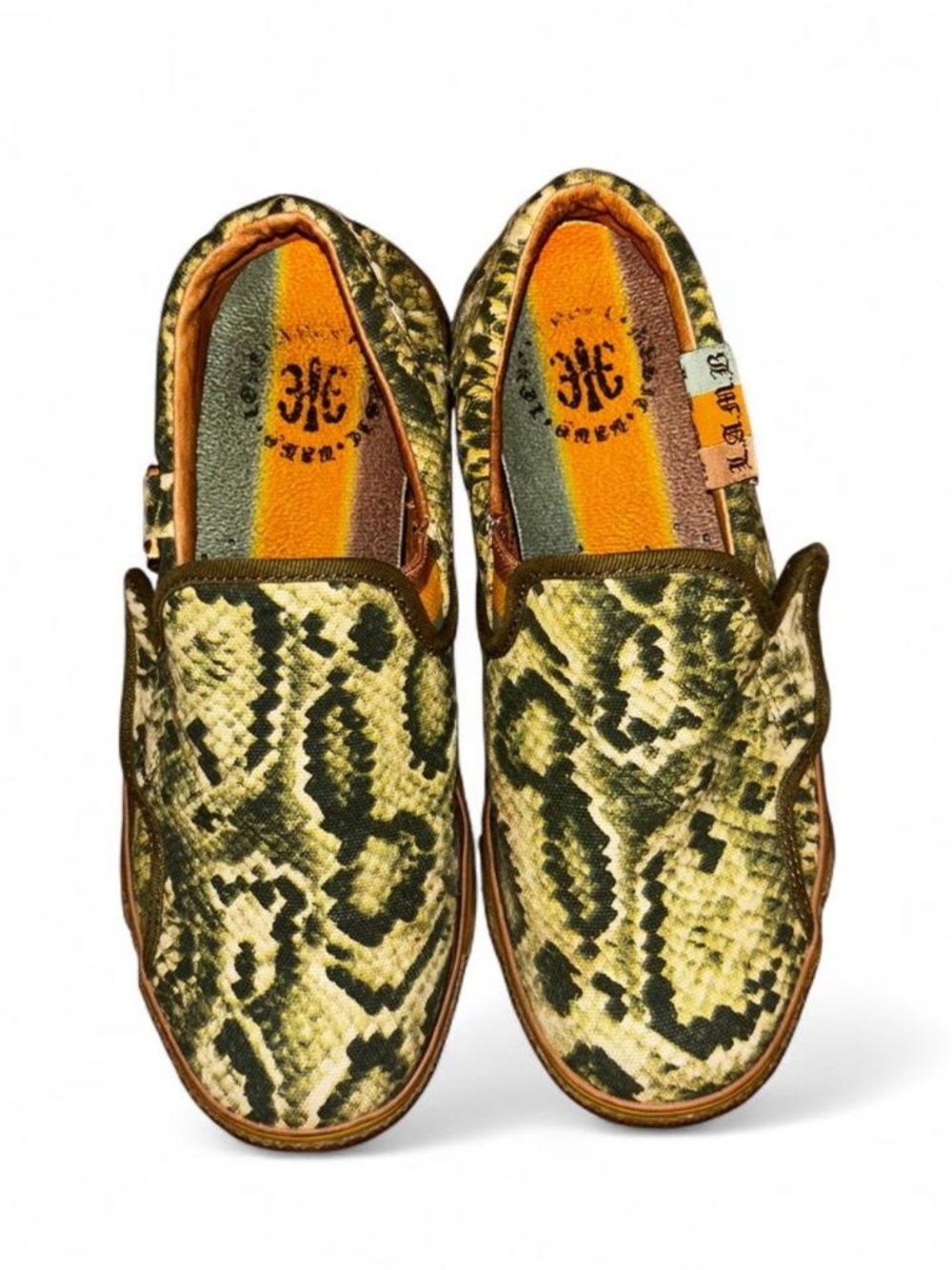 L.A.M.B. Green Slip-Ons Size 6.5